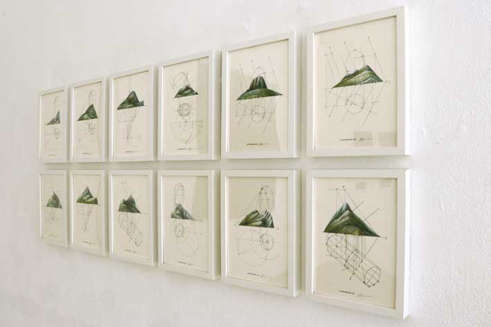 Jean-Pierre Brazs, L'hypothèse de l'île, vue de l'installation (2ème salle)