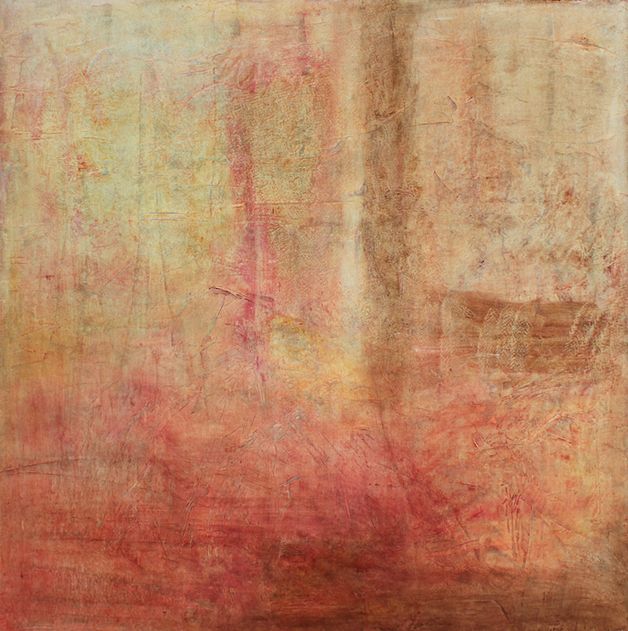 Sabine Pinget, sans titre, 2019, 80 x 60 cm, techniques mixtes sur toile