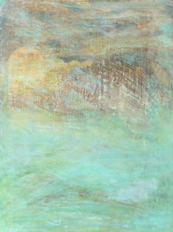 Sabine Pinget, sans titre, 2019, 80 x 60 cm, techniques mixtes sur toile