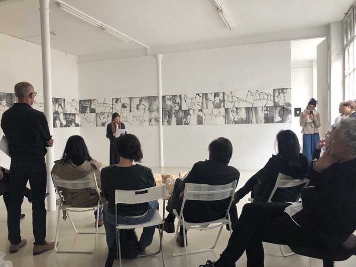 Emmanuelle Michaux, lecture de Haïkus "recueil d'enfance", le 13 avril 2019